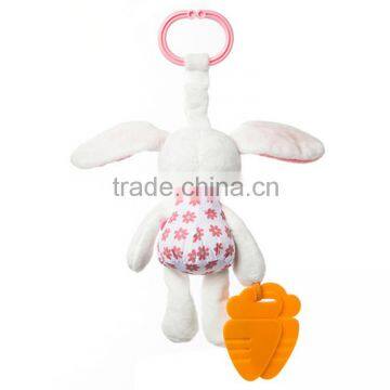Bunny Stuffed Baby Toy Soft Plush Rabbit Bed Hanging Animal Toy Teether Multifunction Doll photo-2