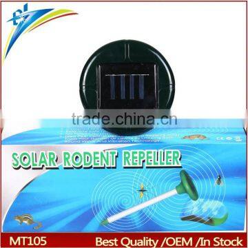 2015 newest solar mole repeller/solar powered rodent repeller/ultrasonic rodent repeller