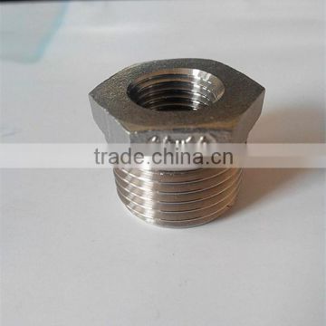 stainless steel pipe hexagon bushing 1/2*1/4 inch