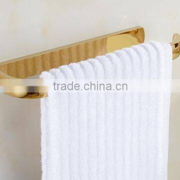 Hotel style novelty Wall Mount Barbathroom gold towel bar Square Towel Hanger Gold Finish