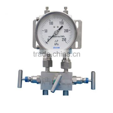 High steady double diaphragm differential pressure gauge