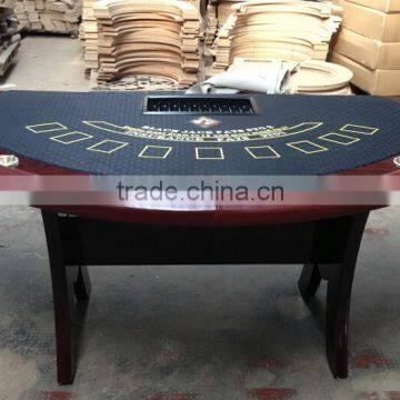 Deluxe Black jack table casino poker table