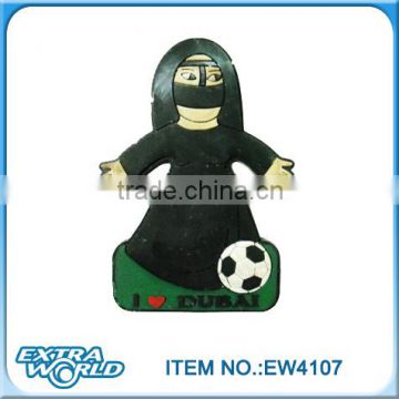 I love Dubai souvenir football pvc souvenir magnet