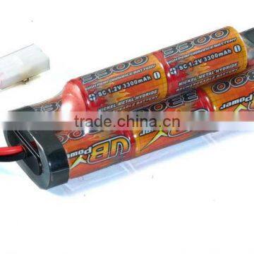 8.4V SC3300mAh NiMH battery hump pack with 10C discharge current for RC car