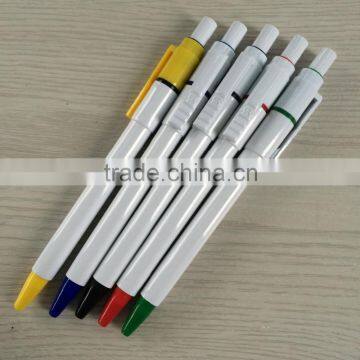 unique white promotional advertising ballpoint pen