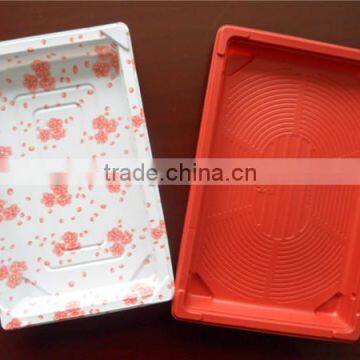 Disposable Korea customized PS plastic take away sushi box