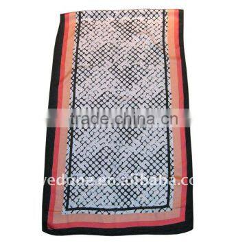 Pure Silk Satin Foulard Shawl Scarf for Lady