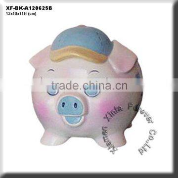 unique paint your own ceramics pig shaped bank