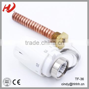 Thermostatic head with Heimeier style spiral immersion sensor TF-36