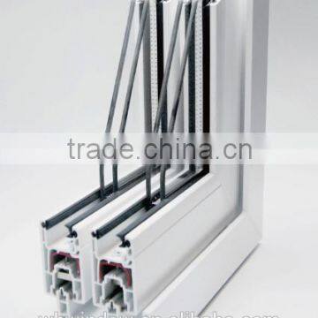 Four Panel Interior House Sliding Grill Door for Sale,PVC/UPVC Horizontal Sliding Grill Door Design photo-4