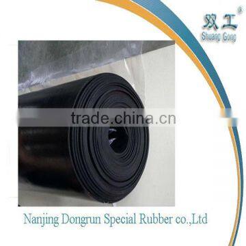 55 Shore-A odourless black SBR rubber sheet