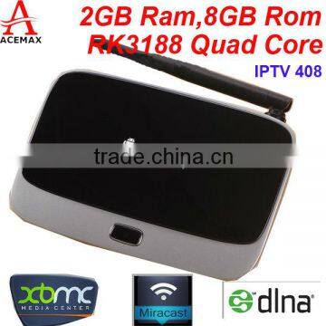 Acemax Product IPTV408 IPTV Box With Chip 3188 Quad Core for See tv in Line for IPTV