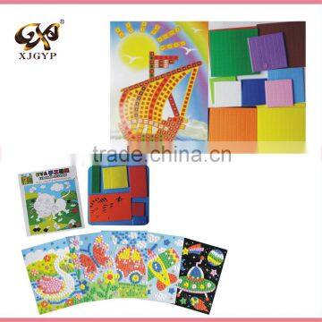 variety cartoon mosaic EVA sticker for kids