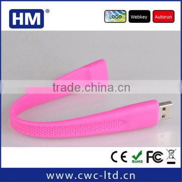 wholesale gift silicone usb bracelet for promotional 1gb/2gb/4gb/8gb/16gb/32gb/64gb