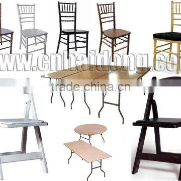 Ballroom Chair and Foldable Table