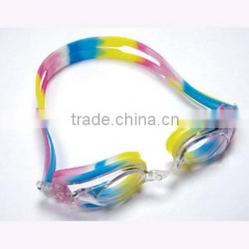 hot selling summer lovely silicone swimming goggles