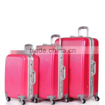 Pinky Aluminum Frame Trolley Luggage Set