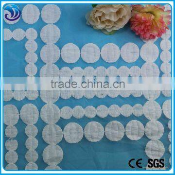 organza embroidery guipure lace fabric with geometical pattern for wedding dress garment accessories