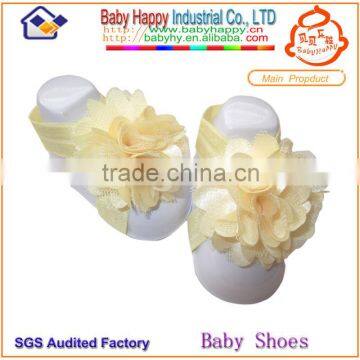 Wholesaler comfort breathable flower handmade baby sandals