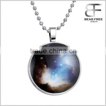 Glowing Pendant Necklace Sky Glow in the Dark Necklace Chain Luminous Necklace