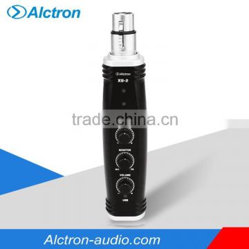 Alctron XU-2 XLR-USB Converter,16Bit A/D converter,Audio digital interface