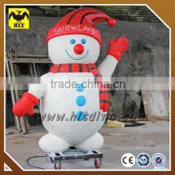 HLT DINO fiberglass christmas snowman sculpture