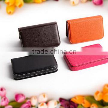 fashion business card holder for lady,high quality leather name card holder