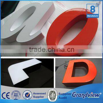 Epoxy resin letter colorful advertising store front sign