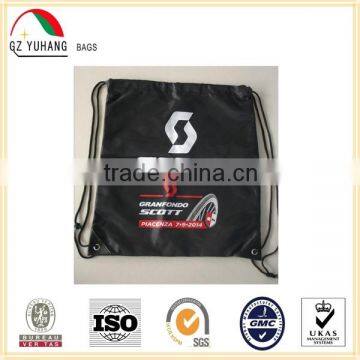 Custom Gym drawstring bag nylon backpack drawstring sack