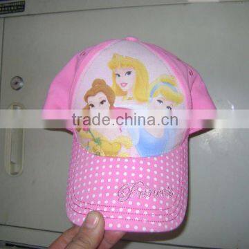 100% cotton golf cap with heat transfer process logo