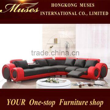 2015 Hot Sale corner Leather sofa living room furniture Reclining sofa AS502#