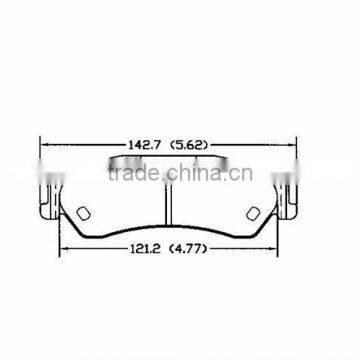 Auto spare parts for Chevrolet Oldsmobile D729 OE 18025475 Rear ceramic brake pad