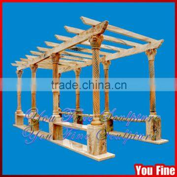 Hand Carved Wholesale Outdoor Stone Garden Chinese Gazebo