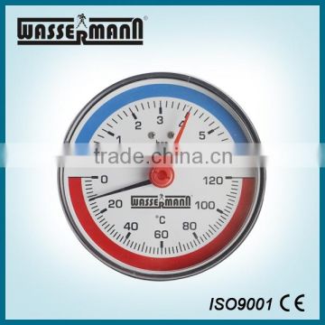 80mm Hot water boiler temperature gauge