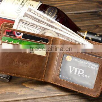 (ZY-W5639)genuine leather wallet handmade men leather wallets