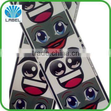 Custom adhesive sticker with lowest price kids cartoon sticker,colorful print cartoon roll sticker