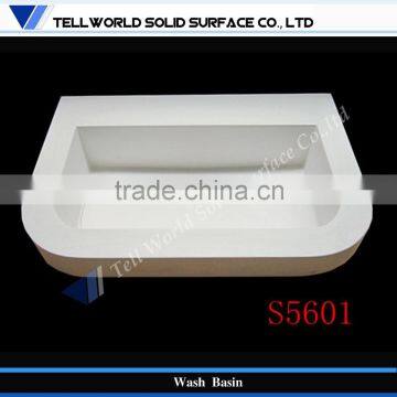 OEM production white color artificial stone Chinese cheap wash basin sink