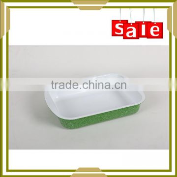 aluminum white ceramic non stick coating roaster pan