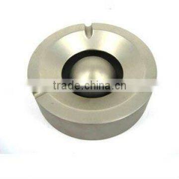 Windproof round metal zinc alloy ashtray, OEM welcome