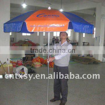 promotional parasol aluminum umbrella vinyl beach umbrella