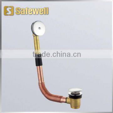 C.P.Brass Waste and Overflow with Copper Tube and "Click Clack" Waste