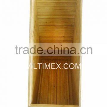 Bamboo document file holder stationery box
