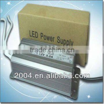 waterproof led driver 60W 12V 24V with SAA certificate