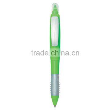 Color Twin-Write Pen/Highlighter-Green Solid