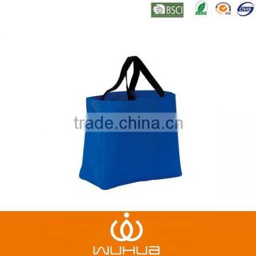 webbing shoulder microfiber shopping bag no lining tote bag