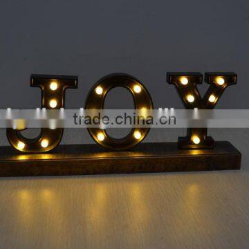 LED Indoor Joy letters Commercial Christmas light /Acrylic light up LED christmas joy letters