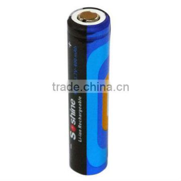 Soshine battery 10440 3.7V 400mAh AAA battery