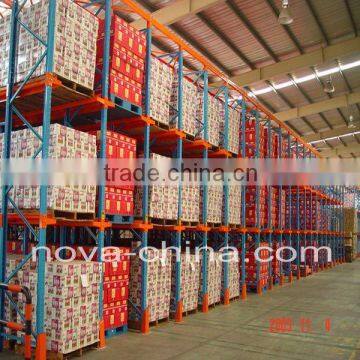 Q235 Steel storage pallet rack drive in racking system