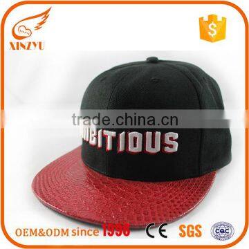 Custom Fashion flat embroidery cheap snapback hats wholesale