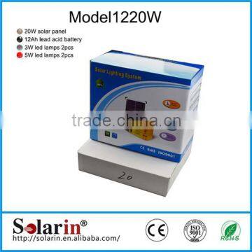 2014 best price 40w dc solar system for led fan tv